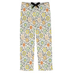 Swirls & Floral Mens Pajama Pants - XS