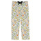 Swirls & Floral Mens Pajama Pants - Flat