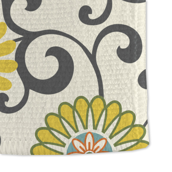 Swirls & Floral Microfiber Dish Towel - DETAIL