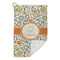 Swirls & Floral Microfiber Golf Towels Small - FRONT FOLDED