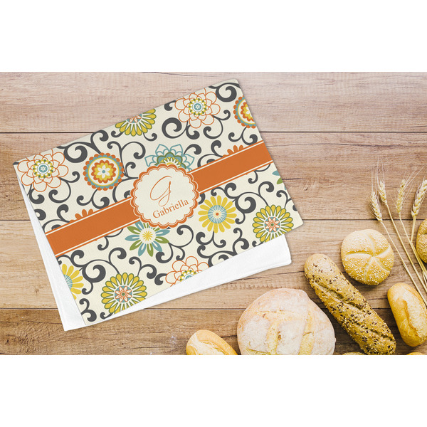 Swirls & Floral Microfiber Kitchen Towel - LIFESTYLE