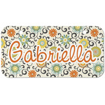 Swirls & Floral Mini/Bicycle License Plate (2 Holes) (Personalized)