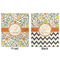 Swirls & Floral Minky Blanket - 50"x60" - Double Sided - Front & Back