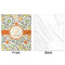 Swirls & Floral Minky Blanket - 50"x60" - Single Sided - Front & Back