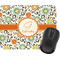 Swirls & Floral Rectangular Mouse Pad