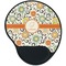 Swirls & Floral Mouse Pad with Wrist Support - Main