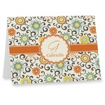 Swirls & Floral Note cards (Personalized)