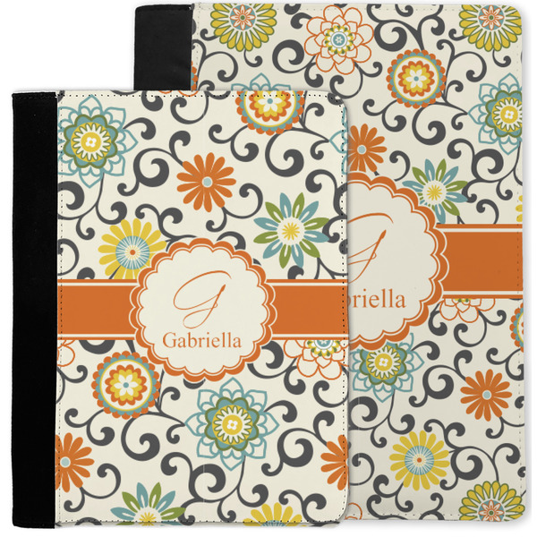 Swirls & Floral Notebook Padfolio - MAIN