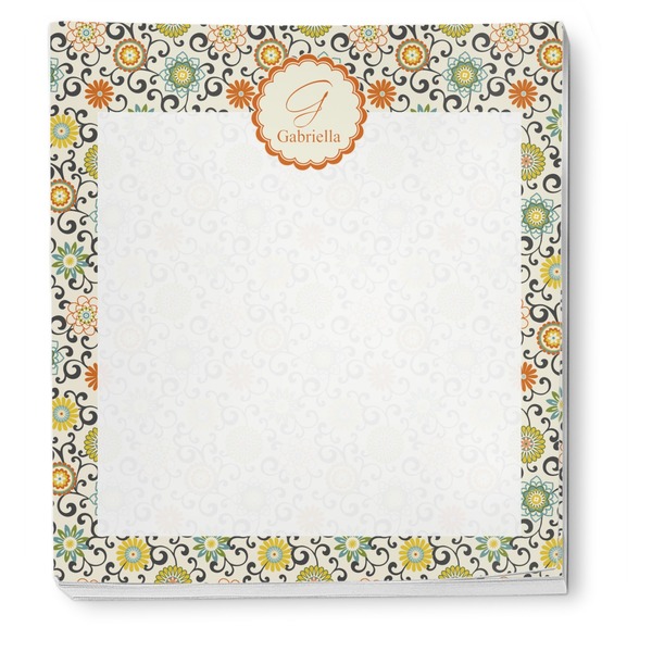 Swirls & Floral Notepad - Apvl