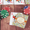 Swirls & Floral On Table with Poker Chips