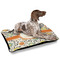 Swirls & Floral Outdoor Dog Beds - Large - IN CONTEXT