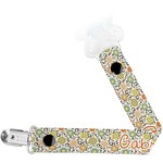 Swirls & Floral Pacifier Clip (Personalized)
