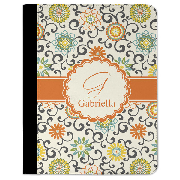 Custom Swirls & Floral Padfolio Clipboard (Personalized)