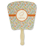 Swirls & Floral Paper Fan (Personalized)