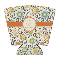 Swirls & Floral Party Cup Sleeve - with Bottom (Personalized)