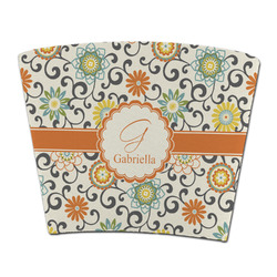 Swirls & Floral Party Cup Sleeve - without bottom (Personalized)