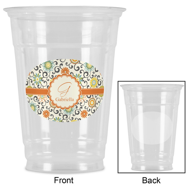 Swirls & Floral Party Cups - 16oz - Approval