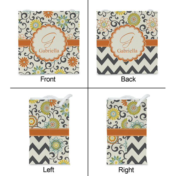 Swirls & Floral Party Favor Gift Bag - Matte - Approval