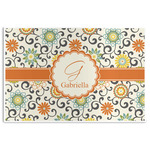 Swirls & Floral Disposable Paper Placemats (Personalized)