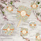 Swirls & Floral Party Supplies Combination Image - All items - Plates, Coasters, Fans