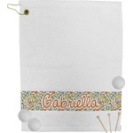 Swirls & Floral Golf Bag Towel (Personalized)