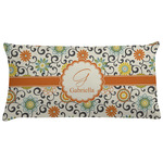 Swirls & Floral Pillow Case - King (Personalized)
