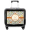 Swirls & Floral Pilot Bag Luggage with Wheels