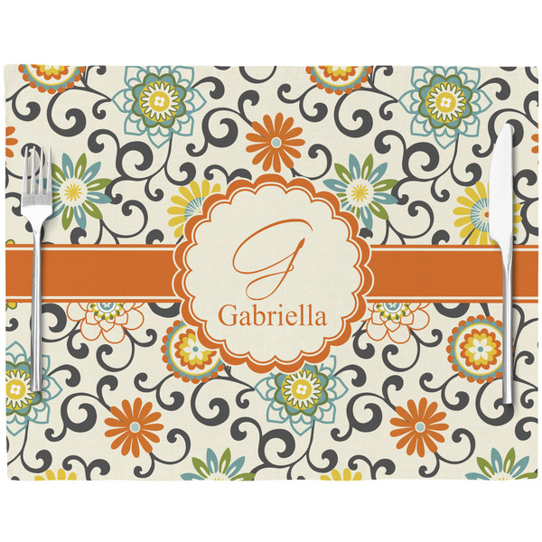Swirls & Floral Placemat with Props