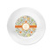 Swirls & Floral Plastic Party Appetizer & Dessert Plates - Approval