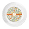 Swirls & Floral Plastic Party Dinner Plates - Approval