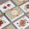 Swirls & Floral Playing Cards - Front & Back View