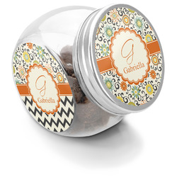 Swirls & Floral Puppy Treat Jar (Personalized)