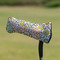 Swirls & Floral Putter Cover - On Putter