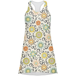 Swirls & Floral Racerback Dress - X Large