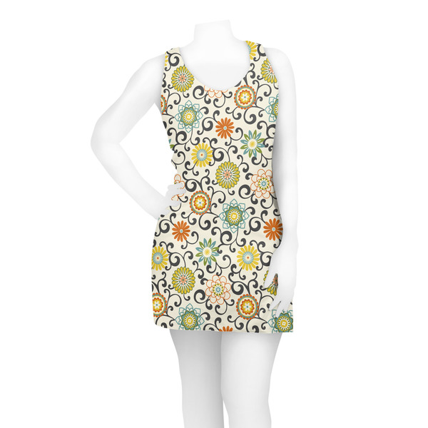 Swirls & Floral Racerback Dress - On Model - Front
