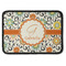 Swirls & Floral Iron On Rectangle Patch w/ Name and Initial
