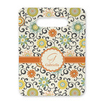 Swirls & Floral Rectangular Trivet with Handle (Personalized)