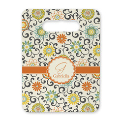 Swirls & Floral Rectangular Trivet with Handle (Personalized)