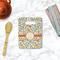Swirls & Floral Rectangle Trivet with Handle - LIFESTYLE