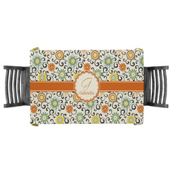 Swirls & Floral Tablecloth - 58"x58" (Personalized)
