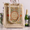 Swirls & Floral Reusable Cotton Grocery Bag - In Context