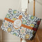 Swirls & Floral Large Rope Tote - Life Style