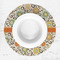 Swirls & Floral Round Linen Placemats - LIFESTYLE (single)