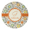 Swirls & Floral Round Paper Coaster - Approval