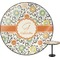 Swirls & Floral Round Table Top