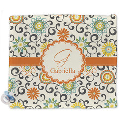 Swirls & Floral Security Blanket (Personalized)