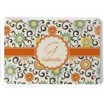 Swirls & Floral Serving Tray (Personalized)