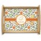 Swirls & Floral Natural Wooden Tray - Large (Personalized)