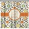 Swirls & Floral Shower Curtain - 71" x 74" (Personalized)