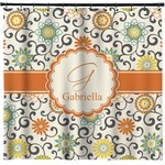 Swirls & Floral Shower Curtain - Custom Size (Personalized)